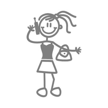 My Family Car Stickers - Girls